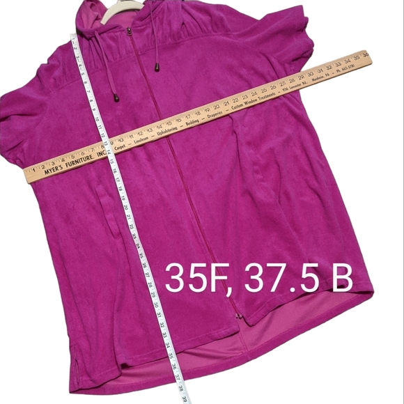 Swimsuits for all zip up hooded cover up short sleeve dress beachy 30/32 - Picture 5 of 9